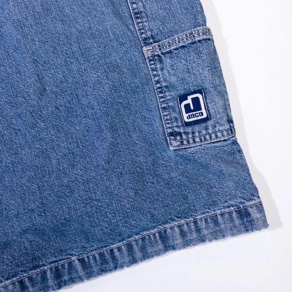 JNCO Handyman Carpenter Denim Shorts Mens 40 Blue Excellent Vintage Baggy 90s